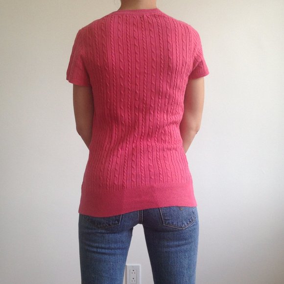 Merona - Pink Knit Short Sleeve Shirt - Picture 4 of 4